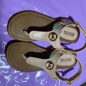 Cream Pink Size 12 (Toddler Girl)  Micheal Kors Sandals.